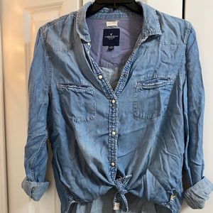 AEO Button Up Shirt Size L